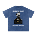 Snow Washed Oversized Cotton T-Shirt